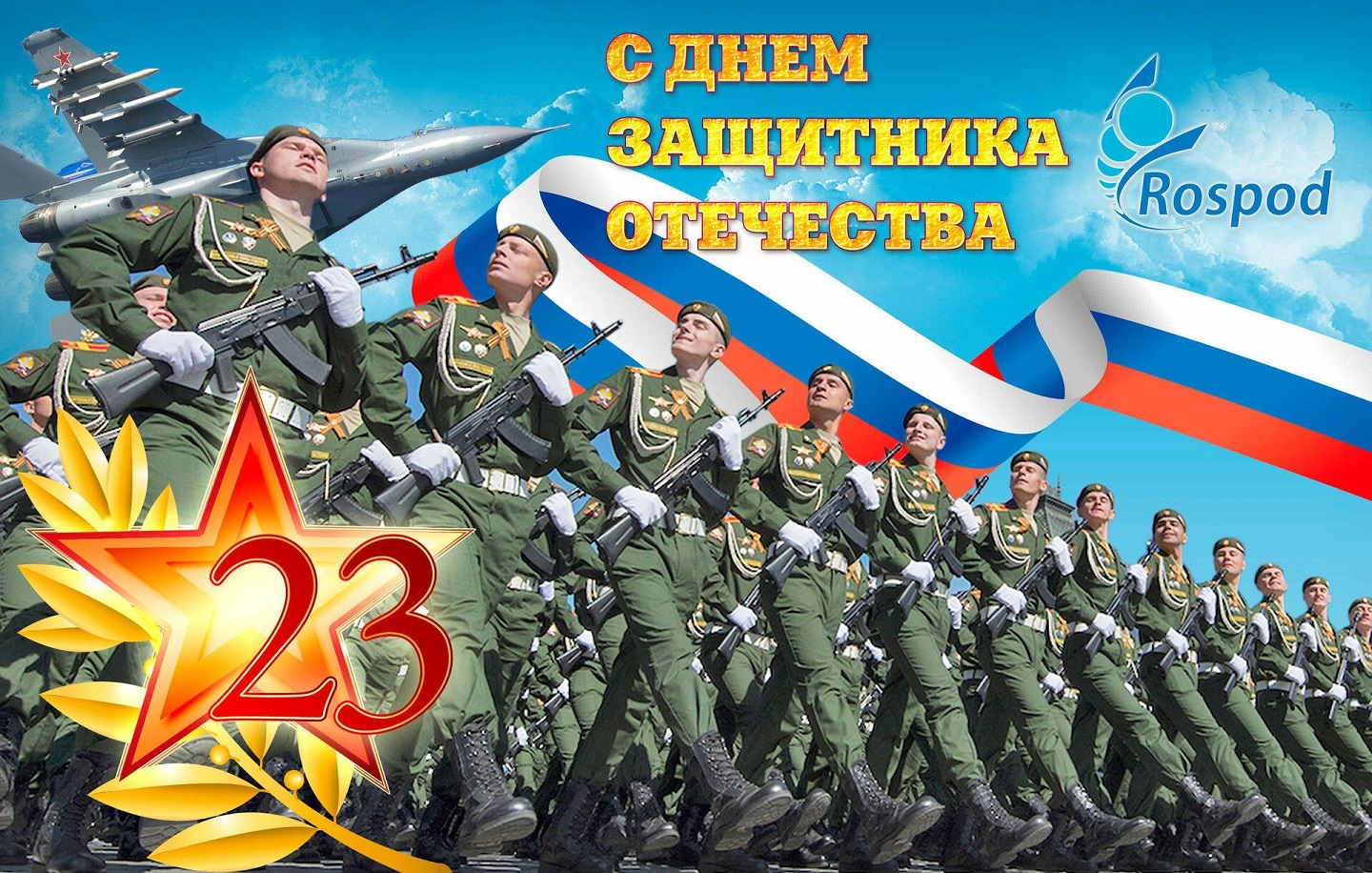 俄罗斯保卫者节的海报